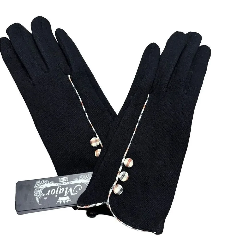NWT Major Wear Company Black Gloves – London